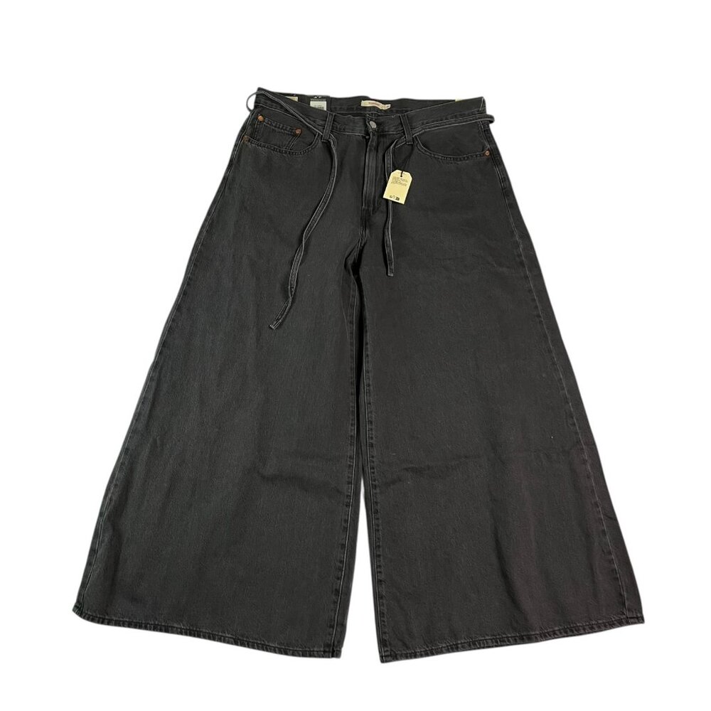Free People Levi's Premium XL Superwide Baggy Jeans Faded Black Wash NWT Size 33 - Picture 3 of 5